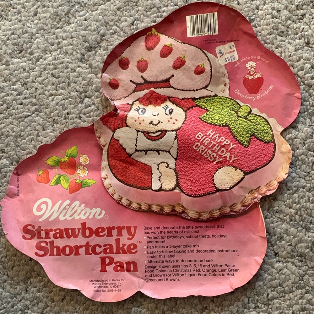 Strawberry Shortcake vintage 80s Wilton Cakepan